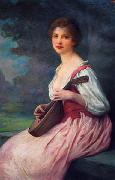 Charles-Amable Lenoir Mandolin Germany oil painting artist